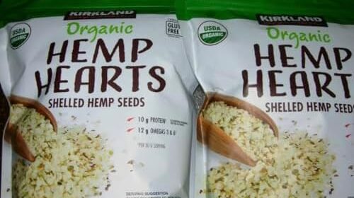 2 Packs ~ Kirkland Natural Hemp Hearts Shelled Hemp Seeds