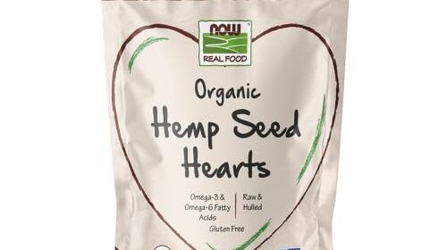 NOW Meals, Natural Hemp Seed Hearts, Excessive in Protein and Iron, with Omega-3 and Omega-6 Fatty Acids, Uncooked and Hulled, 8-Ounce (Packaging Might Fluctuate)