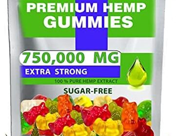 Hemp Gummies 750,000mg Premium Natural Sugar-Free Pure Well being Help Excessive Efficiency Wealthy in Nutritional vitamins B E C D Omega 3 6 9 Tremendous Gummy Bears