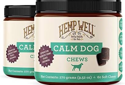 Hemp Properly Calm Canine Gentle Chews Relieves Nervousness, Calms and Relaxes Your Canine, Aids in Stress Aid and Behavioral Points, Organically Sourced (2 Pack (120 Chews))