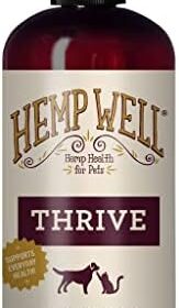 Hemp Properly Thrive Pet Oil for Cats and Canines, On a regular basis Complement for General Well being, Hip, Joint, and Coronary heart Well being, Organically Sourced – 8 Ounce