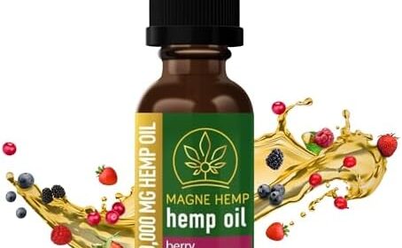 MagneHemp Natural Hemp Oil – 1,500,000mg Berry Taste for Optimum Well being, Promotes Temper Regulation and Aid, and Helps Muscle Restoration – Omega 3 6 9 Fatty Acids, Vitamin E, USA Grown Natural Hemp