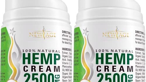 New Age Hemp Cream Assist Assist Relieve Discomfort in Knees, Joints, and Decrease Again – Pure Hemp Extract Cream – Made in USA – Hemp Cream 4oz (Pack of two)